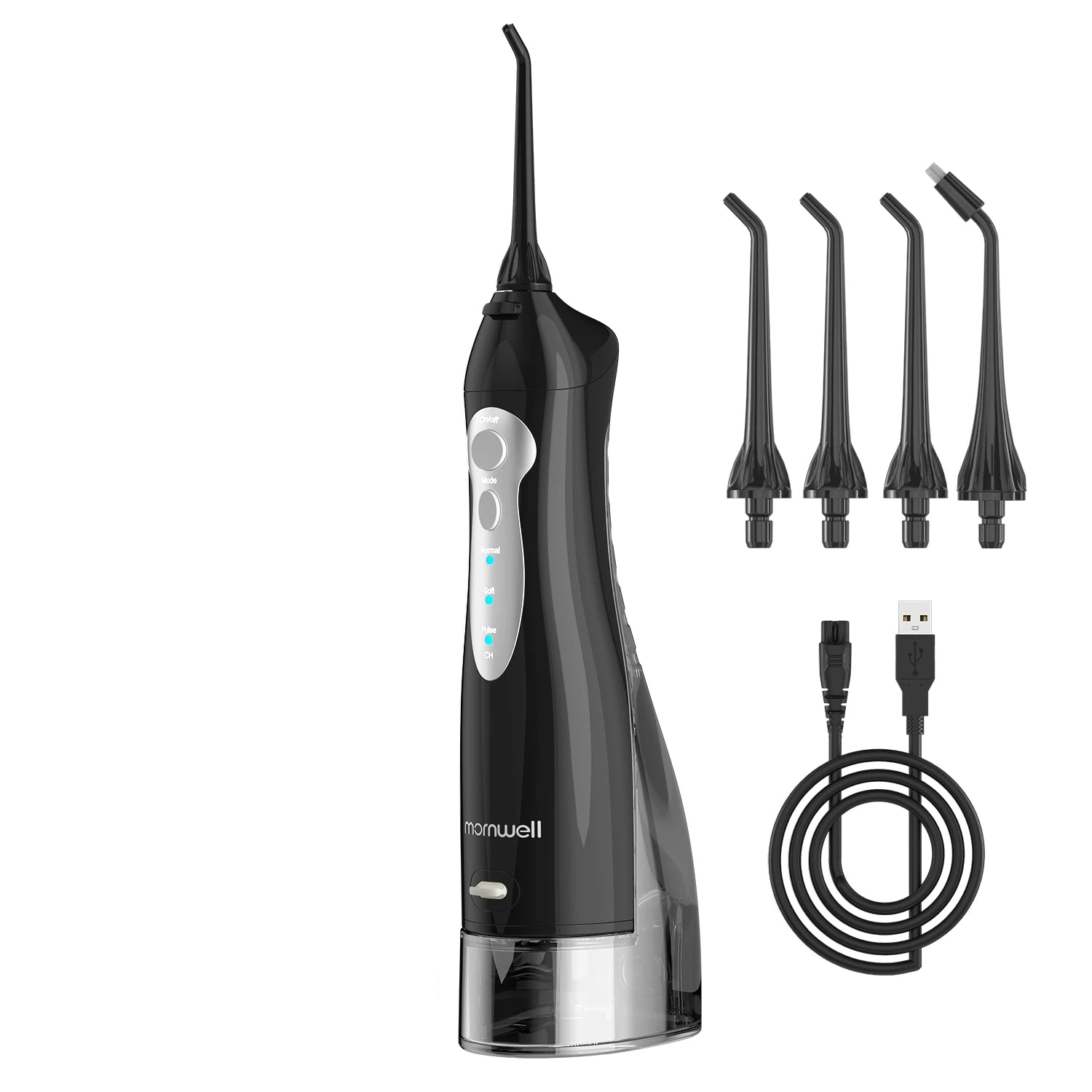 Oral Irrigator D52 Portable Dental Water Flosser USB Rechargeable Water Jet Floss Tooth Pick 4 Jet Tip 300ml 3 Modes Teeth Clean