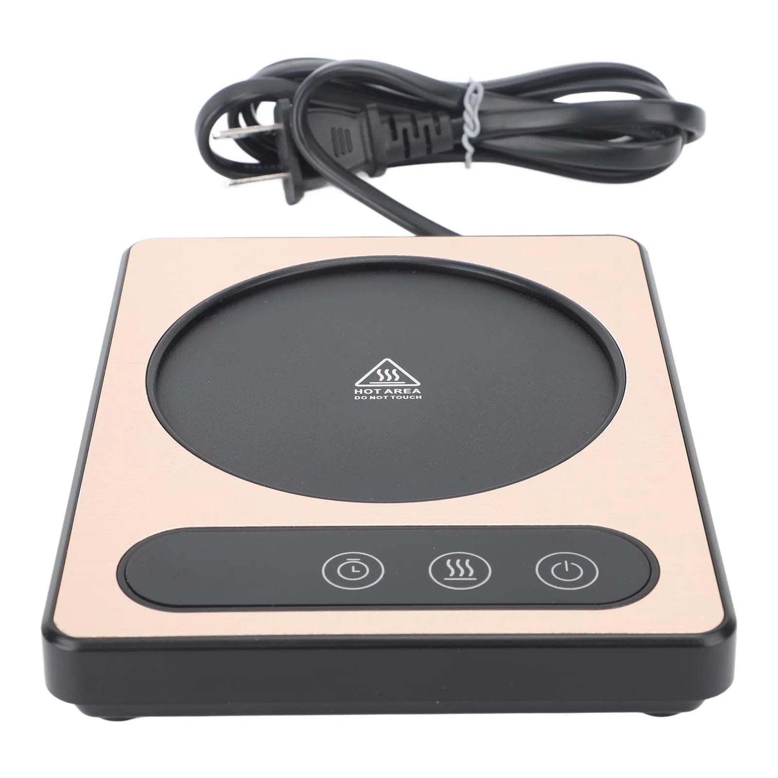 Coffee Cup Heater 36W Touch Control 12h Timing Smart Coffee Mug Heater for Coffee Beverage Milk Tea Hot Chocolate Silver