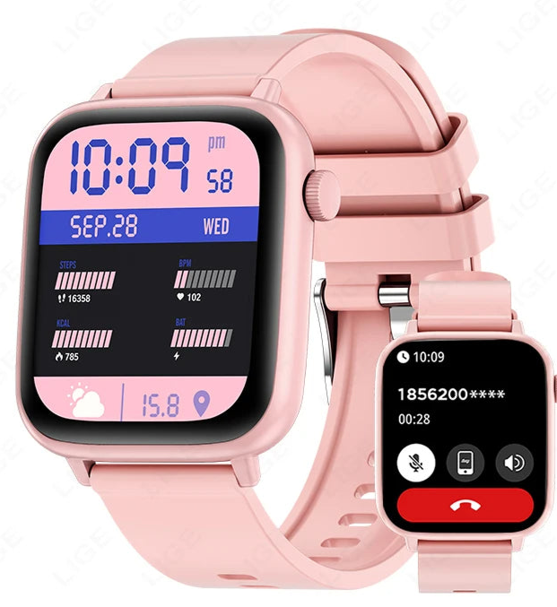 Women Smart Watches 1.83 Inch HD Display Answer Make Call Message Preview Sport Modes DIY Dial Weather Forecast For Men New