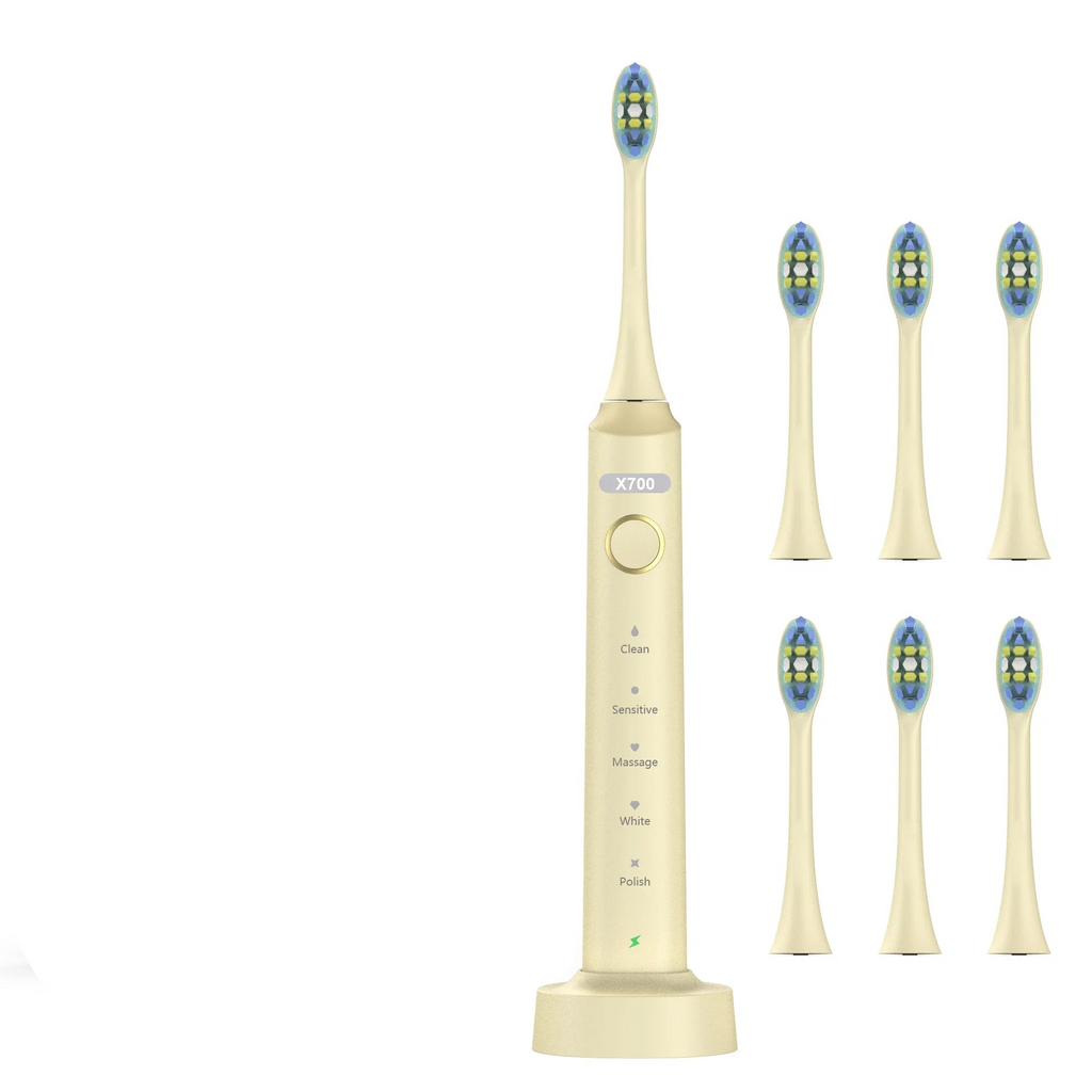 Electric Sonic Toothbrush 8 Brush Heads Smart Ultrasonic Dental Teeth Whitening Rechargeable Adult Tooth Brush Sarmocare S100