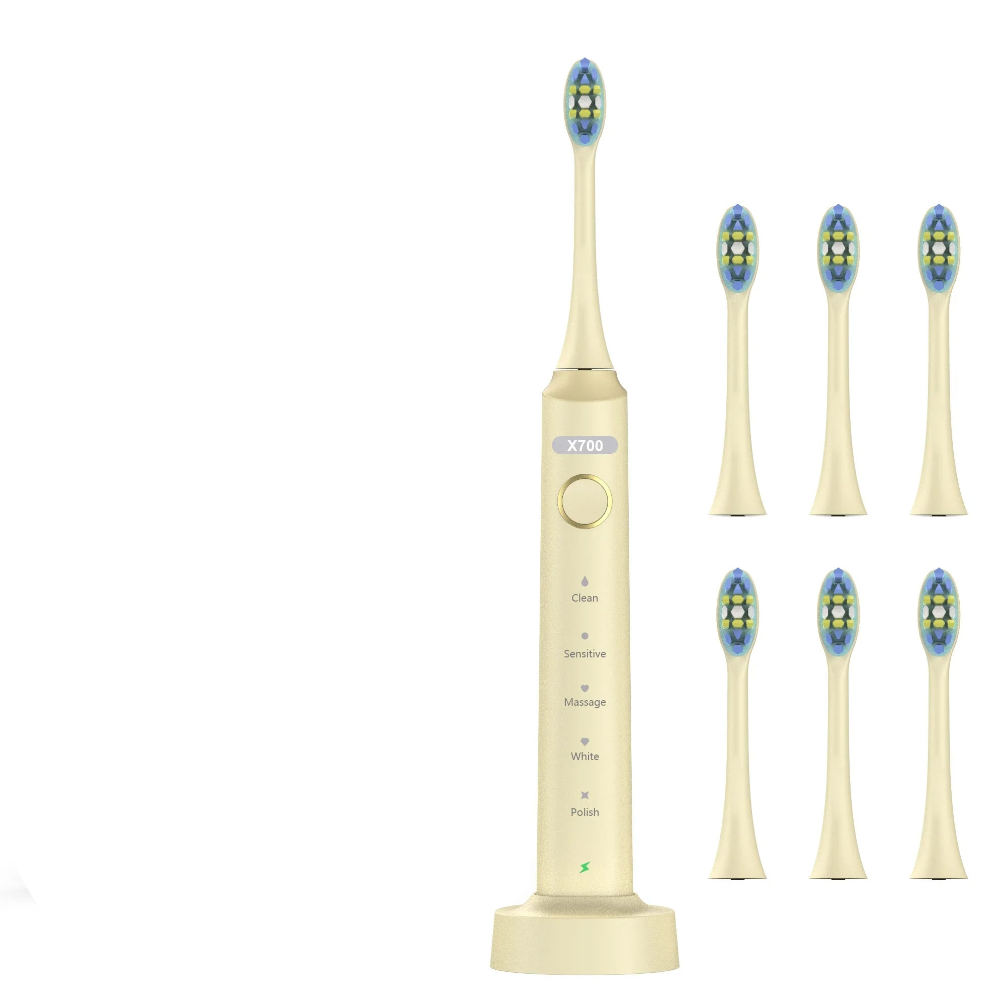 Electric Sonic Toothbrush 8 Brush Heads Smart Ultrasonic Dental Teeth Whitening Rechargeable Adult Tooth Brush Sarmocare S100
